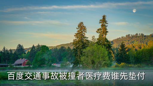 車(chē)禍傷者費(fèi)用誰(shuí)先墊付，百度交通事故被撞者醫(yī)療費(fèi)誰(shuí)先墊付