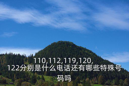 110,112,119,120, 122分別是什么電話還有哪些特殊號(hào)碼嗎