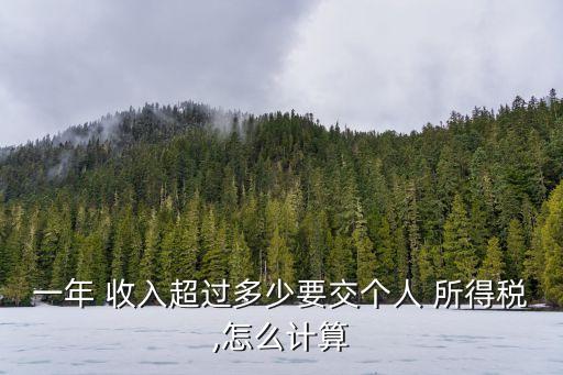 一年 收入超過多少要交個人 所得稅,怎么計算