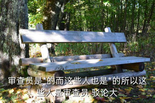 審查員是*的而這些人也是*的所以這些人是審查員 駁論大