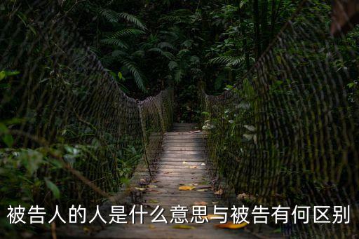 被告人是什么意思，被告人和被告有什么區(qū)別