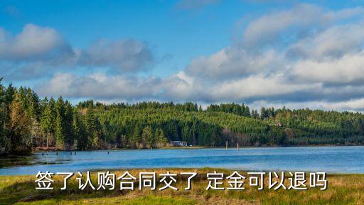 雙倍定金返還后 原定金還要退嗎