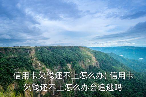  信用卡欠錢還不上怎么辦( 信用卡欠錢還不上怎么辦會(huì)追逃嗎