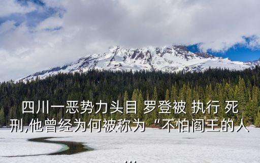 羅登被執(zhí)行死刑