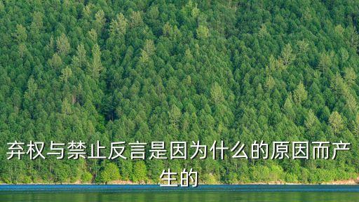 禁反言