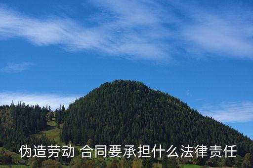 偽造合同的后果,偽造假章蓋合同有什么后果