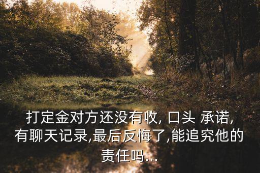 微信口頭承諾有法律效力嗎,有聊天記錄無合同可以起訴么