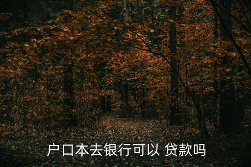 戶口本可以貸款嗎,用別人的身份證和戶口本可以貸款嗎