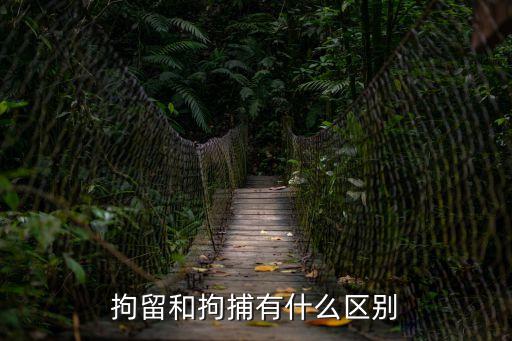 拘留和逮捕的區(qū)別，拘捕與逮捕有區(qū)別嗎