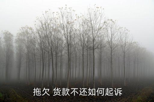 拖欠貨款