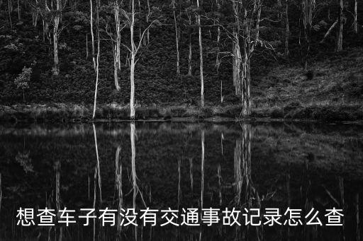 車輛事故記錄查詢，交通事故怎么查詢