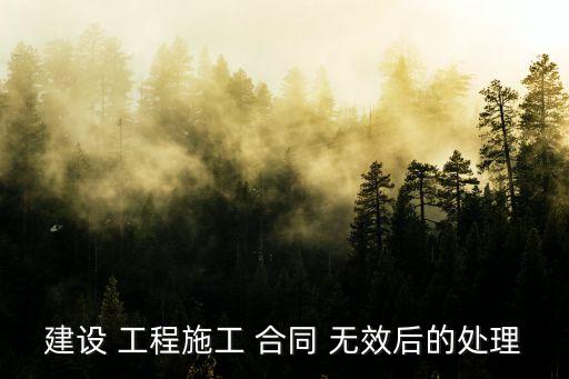 工程無(wú)效合同的法律后果有哪些呢,無(wú)效合同的構(gòu)成要件,類型和法律后果