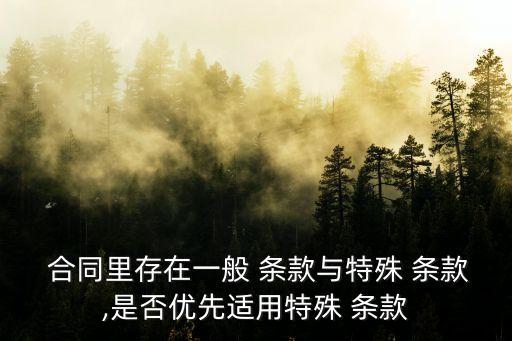 合同的特別約定條款,合同特別約定條款和招投標文件不一致