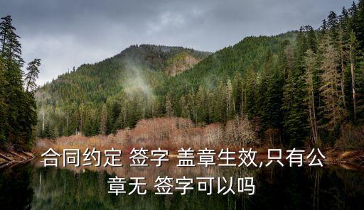 合同只有一方簽字蓋章有效嗎,合同雙方只有一方簽字蓋章