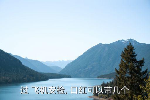 過 飛機(jī)安檢, 口紅可以帶幾個(gè)