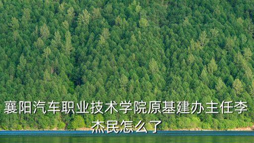 襄陽(yáng)汽車職業(yè)技術(shù)學(xué)院原基建辦主任李杰民怎么了