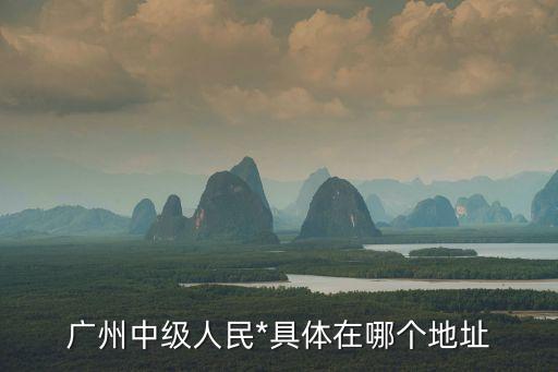 廣州*，廣州中級人民*具體在哪個地址