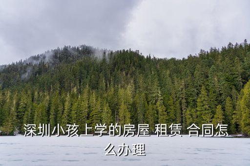 深圳哪里辦租賃合同,深圳農(nóng)民房辦不了租賃合同了