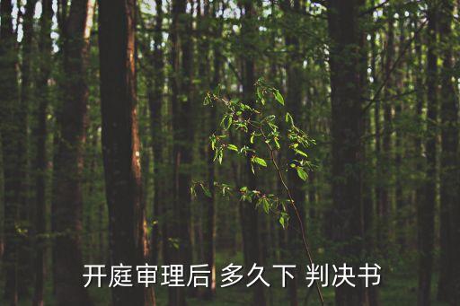 *開(kāi)庭后多久下判決書(shū),刑事案件開(kāi)庭后多久出判決結(jié)果