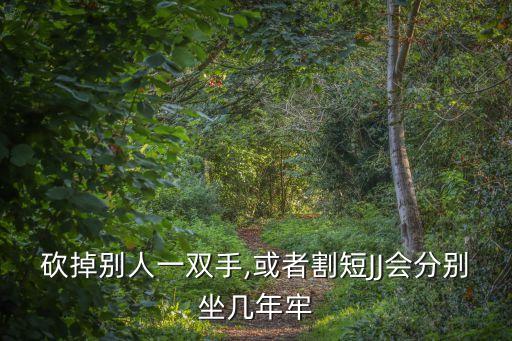 砍掉別人一雙手,或者割短JJ會(huì)分別坐幾年牢