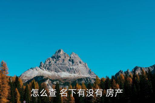 如何查名下房產(chǎn),手機(jī)如何查名下房產(chǎn)