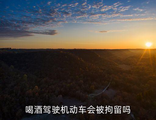 酒駕要拘留嗎，酒后駕駛要不要拘留