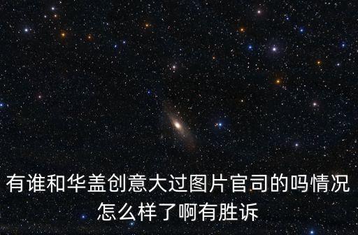 華蓋創(chuàng)意，華蓋創(chuàng)意圖片侵權(quán)起訴有失敗的案例嗎