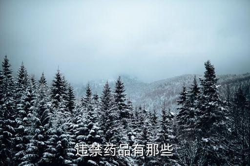 違禁藥物，違禁藥品有那些