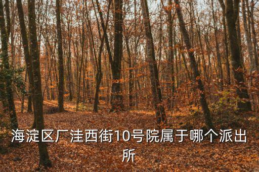 萬壽寺派出所，海淀區(qū)廠洼西街10號院屬于哪個派出所