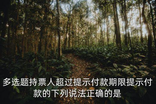 持票人，什么是受票人