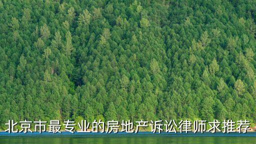 北京房產(chǎn)律師，北京市最專業(yè)的房地產(chǎn)訴訟律師求推薦