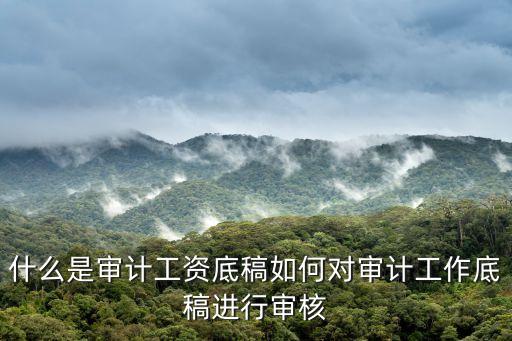 工作底稿，會計中的工作底稿是什么合并工作底稿又是指什么在自考會計時