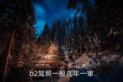 b2駕照幾年一審，B2駕駛證幾年審一次