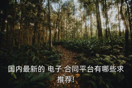 一定簽電子合同app