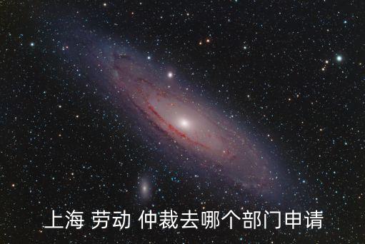  上海 勞動(dòng) 仲裁去哪個(gè)部門申請(qǐng)