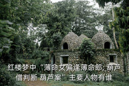 紅樓夢(mèng)中“薄命女偏逢薄命郎, 葫蘆僧判斷 葫蘆案”主要人物有誰(shuí)