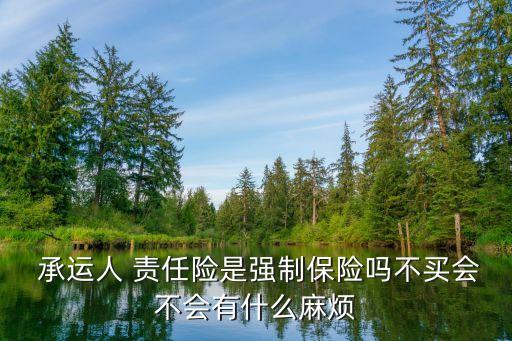 承運(yùn)人責(zé)任險(xiǎn)