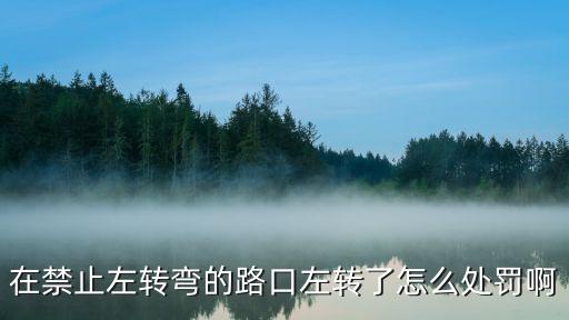 禁止左轉(zhuǎn)彎時轉(zhuǎn)彎了怎么處罰，禁止左轉(zhuǎn)彎時轉(zhuǎn)彎了怎么處罰