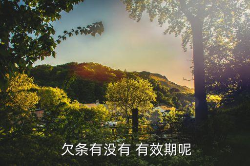 欠條有效期,民事訴訟欠條有效期