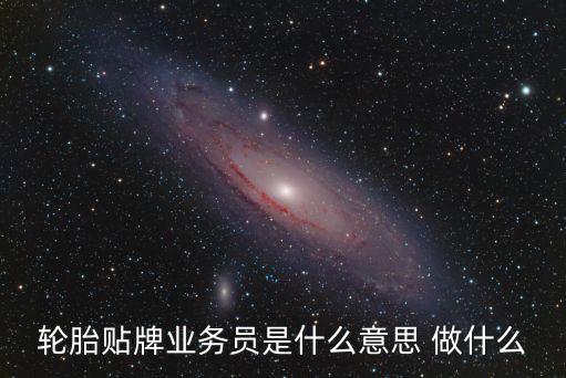 輪胎貼牌業(yè)務(wù)員是什么意思 做什么