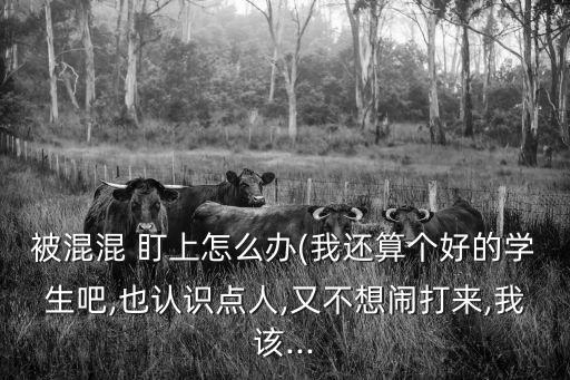 被混混 盯上怎么辦(我還算個好的學(xué)生吧,也認(rèn)識點人,又不想鬧打來,我該...