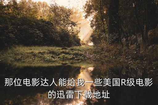 那位電影達人能給我一些美國R級電影的迅雷下載地址