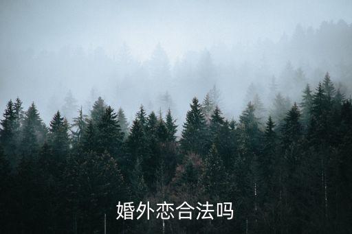 婚外情犯法嗎，婚外戀合法嗎