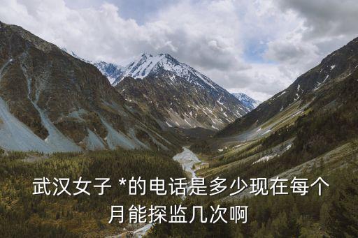  武漢女子 *的電話是多少現(xiàn)在每個(gè)月能探監(jiān)幾次啊
