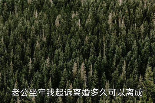 丈夫服刑多久自動(dòng)離婚，老公坐牢我起訴離婚多久可以離成