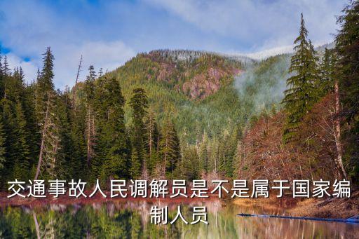 調(diào)解人員，交通事故人民調(diào)解員是不是屬于國家編制人員