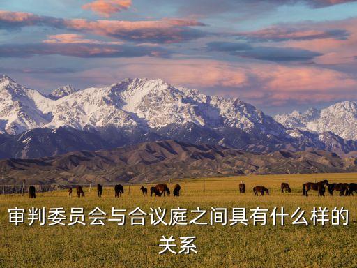 合議庭，審判委員會與合議庭之間具有什么樣的關系