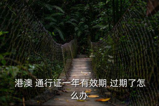 港澳通行證過期了