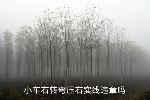 小車右轉彎壓右實線違章嗎