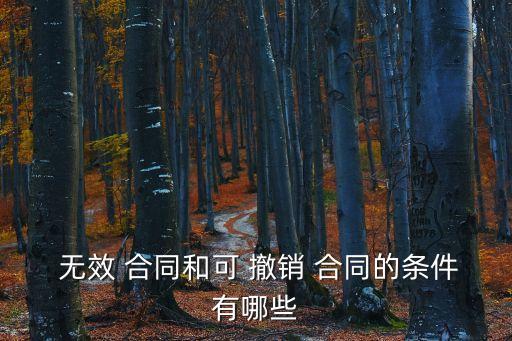 民法典無效合同和可撤銷合同,根據(jù)民法典的規(guī)定,哪些合同屬于無效合同